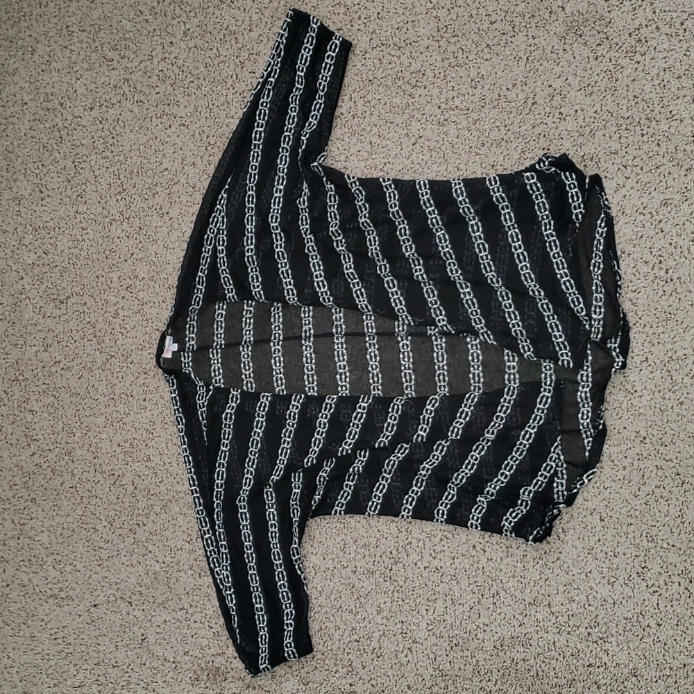 NWOT LulaRoe Open Front Cardigan 3/4 Sleeve Lightweight Sweater